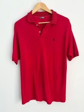 Vintage 1990s - Grand Slam Penguin Polo Shirt - Red Cotton Classic Logo - XL
